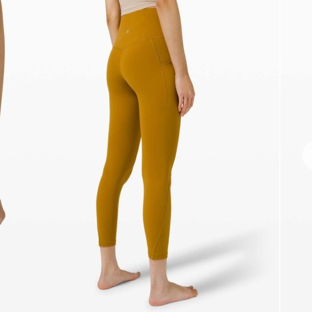 Lululemon Align High Rise Pant with Pockets 25 Size 6 Gold Spice W5DSHS